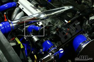 ท่อยางซิลิโคน do88 สีน้ำเงิน สำหรับ Volvo 850/S70/V70 Turbo 94-98