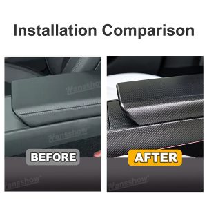 กล่องเก็บของในรถ คอนโซลกลาง Hansshow Tesla Model 3 Highland (ARMREST TRIM BOX)