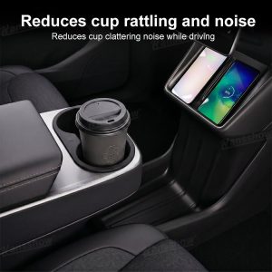 กล่องเก็บของในรถ คอนโซลกลาง Hansshow Tesla Model Y Juniper (ANTI-RATTLE DESIGN INSERT)
