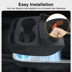 กล่องเก็บของในรถ คอนโซลกลาง Hansshow Tesla Model Y Juniper (ANTI-SLIP PROTECTOR PROOF)