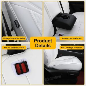 อุปกรณ์เบาะ Hansshow Tesla Model Y Juniper (EMBLEM BOLD T)