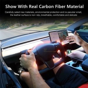 พวงมาลัย พวงมาลัย Hansshow Tesla Model 3 (FEATURE ELLIPSE HEATED)
