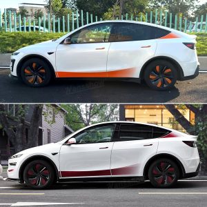 สติกเกอร์ตกแต่ง Hansshow Tesla Model Y Juniper (EXTERIOR SIDE)