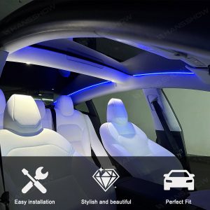 ไฟแอมเบียนต์ หลังคากระจก Hansshow Tesla Model Y Juniper Highland