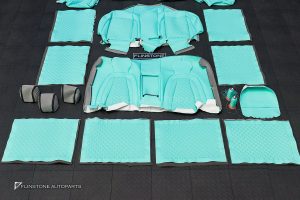 ชุดเบาะหนัง สำหรับ W213 E-Class ทรง E63 AMG สี Tiffany Blue