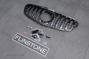 กระจังหน้า พร้อม ดาว สำหรับ W212 E-Class ทรง GT สี Convex Star