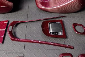 ชุดภายใน Carbon Fiber สำหรับ W464 G-Class สีแดง