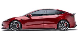 สเกิร์ตข้าง Carbon Fiber Tesla Model 3 (Highland) ADRO แท้