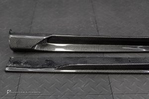 สเกิร์ตข้าง Carbon Fiber สำหรับ BMW X6 G06 LCI ทรง Larte design