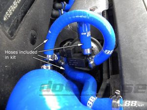 ท่อยางซิลิโคน do88 สีน้ำเงิน สำหรับ SAAB 9-3 2.0T 2003- Solenoid valve & crankvent