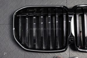 กระจังหน้า LED สำหรับ BMW G07 X7 LCI เส้นเดี่ยว สีดำเงา