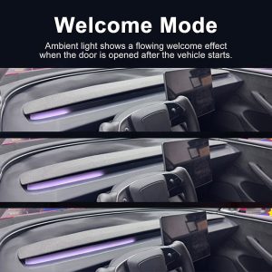 ไฟแอมเบียนต์ Hansshow Tesla Model Y Juniper Highland (CUSTOM-FIT SMART 3.0)