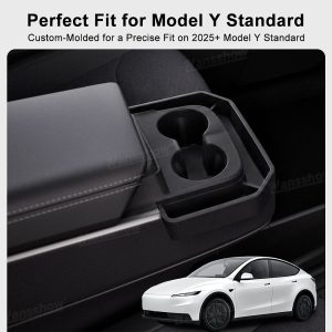 กล่องเก็บของในรถ คอนโซลกลาง Hansshow Tesla Model Y Juniper (SHAKE ANTI SLIP)