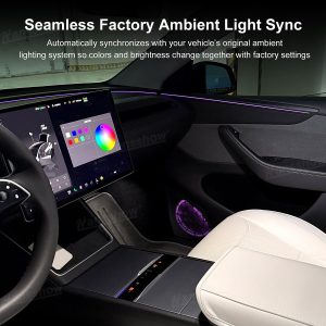 ไฟแอมเบียนต์ Hansshow Tesla Model 3 Highland (INTERIOR LIGHTING SYSTEM)