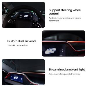 ไฟแอมเบียนต์ คอนโซลหน้า Hansshow Tesla Model 3 Highland (INSTRUMENT 8.9-INCH LIGHTING)