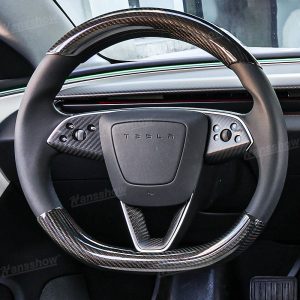พวงมาลัย พวงมาลัย Hansshow Tesla Model 3 Highland (BREATHABLE INTERIOR NON-SLIP)