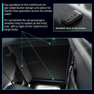 ม่านบังแดด หลังคากระจก Hansshow Tesla Cybertruck (FRAMELESS ELECTRIC CONTROL)
