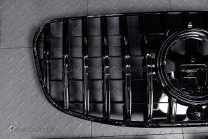 กระจังหน้า สำหรับ W167 GLS-Class Facelift ทรง GT สีดำเงา