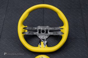พวงมาลัย พร้อม Airbag สำหรับ W465 G-Class หนังเหลือง ด้ายเหลือง