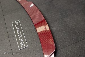 สปอยเลอร์ท้าย Carbon Fiber สีแดง W223 S-Class ทรง BRABUS