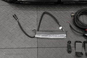 ลิ้นหน้า พร้อมไฟ LED Daytime Carbon Fiber สำหรับ W465 G-Class ทรง USUS Autoclave