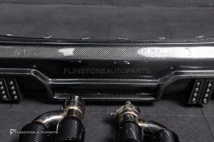 ดิฟฟิวเซอร์พร้อมปลายท่อ Carbon fiber สำหรับ BMW X6 G06 LCI ทรง Larte Design