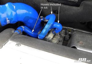 ท่อยางซิลิโคน do88 สีน้ำเงิน สำหรับ SAAB 9-3 2.0T 2003- Solenoid valve & crankvent