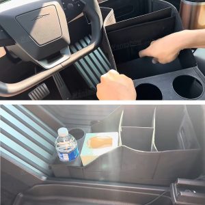 กล่องเก็บของในรถ คอนโซลกลาง Hansshow Tesla Cybertruck (COMPARTMENTS OXFORD CLOTH)