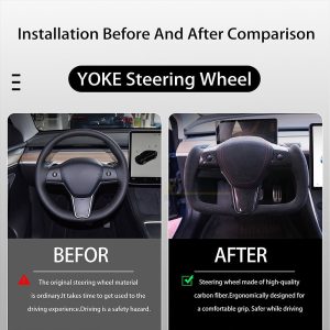 พวงมาลัย พวงมาลัย Hansshow Tesla Model 3 (ALCANTARA FUNCTION HEATING)