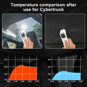 ม่านบังแดด หลังคากระจก Hansshow Tesla Cybertruck (SHADE STYLE SUN) (แบบที่ 2)