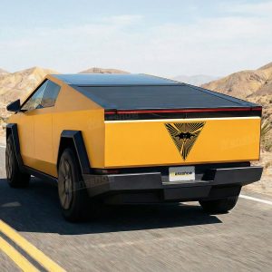 สติกเกอร์ตกแต่ง Hansshow Tesla Cybertruck Cyberbeast (TRIANGLE REAR WOLF)