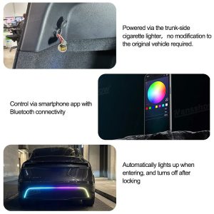 ไฟแอมเบียนต์ กันชน Hansshow Tesla Model Y Juniper