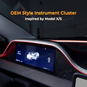 ไฟแอมเบียนต์ คอนโซลหน้า Hansshow Tesla Model 3 Highland (INSTRUMENT 8.9-INCH LIGHTING)