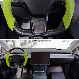 พวงมาลัย พวงมาลัย Hansshow Tesla Model Y (GREEN)