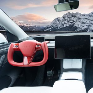 พวงมาลัย พวงมาลัย Hansshow Tesla Model Y (QUALITY HIGH)