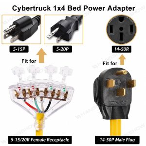 EV charging accessories Hansshow Tesla Cybertruck(OUTLETS POWER TRUCK)