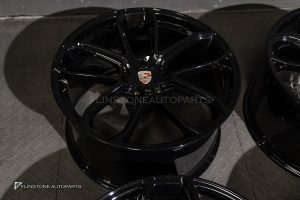 ล้อ Custom forged ลาย Turbo GT สำหรับ Porsche Cayenne E3.2 ขอบ 22 5-130 สี Gloss Black
