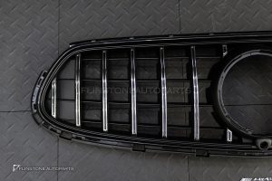 กระจังหน้า สำหรับ W254 GLC-Class ทรง GLC43 GLC63 AMG 1.1 มีกล้อง สีดำด้าน-ครเมี่ยม ขอบดำเงา
