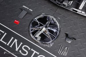 กระจังหน้า พร้อม ดาว สำหรับ W212 E-Class ทรง GT สี Convex Star