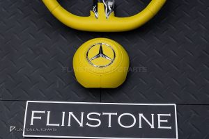 พวงมาลัย พร้อม Airbag สำหรับ W465 G-Class หนังเหลือง ด้ายเหลือง