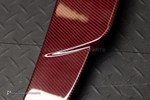 สปอยเลอร์ท้าย Carbon Fiber สีแดง W223 S-Class ทรง BRABUS