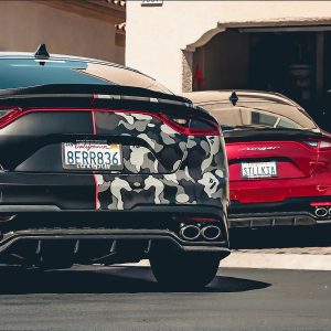 สปอยเลอร์ท้าย Carbon Fiber Kia Stinger (V2) ADRO แท้