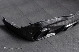 ดิฟฟิวเซอร์พร้อมปลายท่อ Carbon fiber สำหรับ BMW X6 G06 LCI ทรง Larte Design