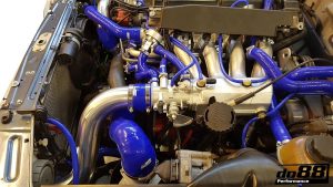 ท่อยางซิลิโคน do88 สีน้ำเงิน สำหรับ FMIC SAAB 900 Turbo 1987-1993, Blue