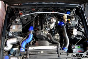 ท่อแรงดัน do88 สีน้ำเงิน สำหรับ Volvo 700/900 Turbo (w.o AC)