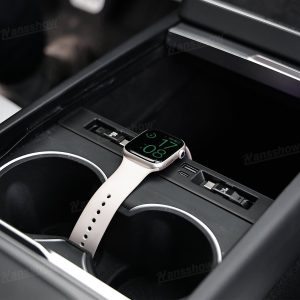 กล่องเก็บของในรถ คอนโซลกลาง Hansshow Tesla Model Y L (RETRACTABLE CHARGING WIRELESS)
