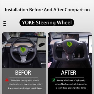 พวงมาลัย พวงมาลัย Hansshow Tesla Model 3 (ALCANTARA FUNCTION HEATING)