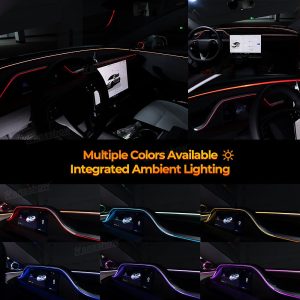 ไฟแอมเบียนต์ คอนโซลหน้า Hansshow Tesla Model 3 Highland (INSTRUMENT 8.9-INCH LIGHTING)