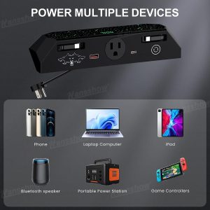 กล่องเก็บของในรถ คอนโซลกลาง Hansshow Tesla Cybertruck (RETRACTABLE CHARGING PD/QC3.0)