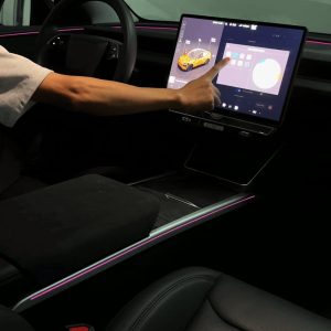 ไฟแอมเบียนต์ คอนโซลกลาง Hansshow Tesla Model Y Juniper Highland (JUNIPER/3 CONTROL SCREEN)